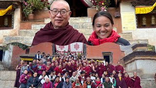 Final Day puja and tsok distribution by shangpa rinpoche la at gonpa gar [upl. by Tuttle]