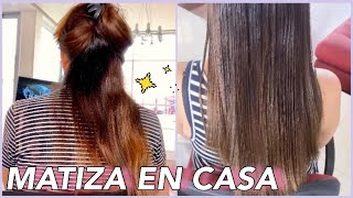 Como matizar el cabello SIN MALTRATARLO✨  Matiza tú cabello muy fácil y económico [upl. by Cilka]