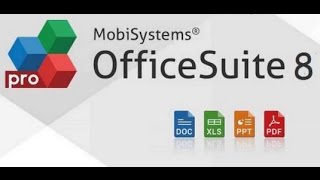 OfficeSuite Pro 8  PDF e HD descargar e instalar [upl. by Corotto]