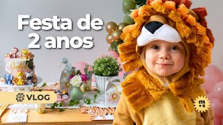 Festa de aniversário da Julia de 2 anos em casa  Vlog [upl. by Ayoj]