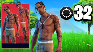 NEW Travis Scott Gameplay In Fortnite [upl. by Theta862]