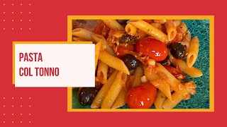 COME FARE LA PASTA COL TONNO  Ricetta con alici olive amp capperi [upl. by Dielu811]