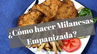 La mejor milanesa empanizada  ¿Cómo preparar una milanesa empanizada [upl. by Walliw343]