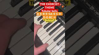 TUBULAR BELLS  THE EXORCIST on the piano  easy piano tutorial subscribe exorcist 1kviews music [upl. by Housen]