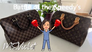 COMPARISON LV Speedy 30 Classic Monogram vs Damier Ebene Which One is Better ProsConsReview [upl. by Rosenzweig]