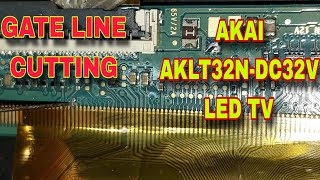 AKAI AKLT32NDC32V LED TV NO DISPLAY BUT backlight ok REPAIR AND SOLUTION [upl. by Nnazus]