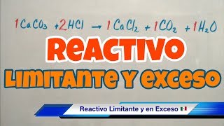 Reactivo Limitante en Exceso y Rendimiento de una Reacción [upl. by Gwenora171]