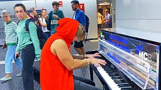 PIRATES OF THE CARIBBEAN METROSTATION PIANO PERFORMANCE BARCELONA [upl. by Cece]