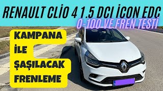 CLİO 4 15 DCi EDC ICON İNCELEME  0100 ve FRENLEME  RENAULT ELİNDE NE VARSA DOLDURMUŞ clio4 [upl. by Llohcin]