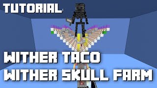 Minecraft Simple AFK Wither Skull Farm Tutorial [upl. by Hanavas]