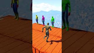 GTA 5 Ragdolls SpiderMan’s Funniest Water Jumps Ep108 Shorts [upl. by Odranoel361]