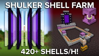 Minecraft Shulker Shell Farm  Easiest Design Full Tutorial [upl. by Hans]