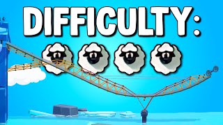 The Hardest Levels Yet Four Sheep Difficulty  Poly Bridge 3 [upl. by Ramel]