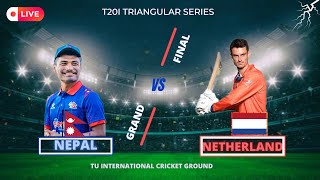 NEPAL VS NETHERLAND T20I  NEPAL T20I TRISERIES 2024  NEPAL VS NETHERLAND FINAL MATCH [upl. by Blen]