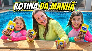 Rotina da manhã na casa nova  Jéssica Godar e Laurinha e Helena e Gabriel [upl. by Anaile758]