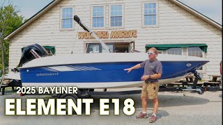 Discover Fun 2025 Bayliner Element e18  Woodard Marine [upl. by Sirkin]