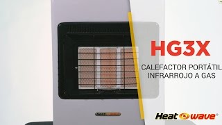 Cómo usar el calefactor portátil infrarrojo a gas HG3X [upl. by Elodia]