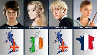 Nationalities of 130 Harry Potter Characters [upl. by Hadlee267]