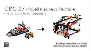 GBC 27 Pinball Madness Machine  Building Instructions  42076 C Model Hovercraft [upl. by Kathlin]