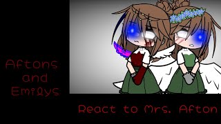 Aftons and Emilys react to Mrs Afton ausAgain [upl. by Esiled934]