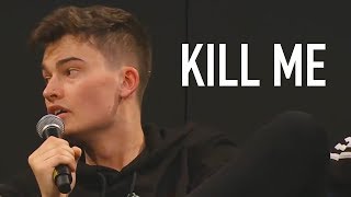 Press Conference Cringe KSI vs Joe Weller [upl. by Jephum]