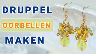 Druppel Oorbellen Maken geschikt voor beginners [upl. by Enwahs569]