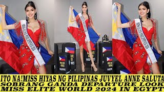 AYAN NA JUVYEL ANNE SALUTA SENDOFF DEPARTURE LOOK MISS ELITE WORLD 2024 [upl. by Berry564]