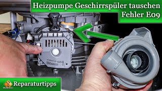 Bosch Geschirrspüler Heizpumpe tauschen  Fehler E09 [upl. by Burg]