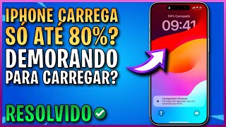 iPhone só carrega até 80 Demorando para carregar 100 RESOLVIDO✅ [upl. by Ij84]