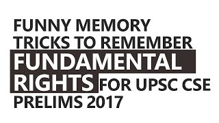 Funny Memory Tricks to Remember Fundamental Rights by Roman Saini UPSC CSEIAS SSC CGL [upl. by Sherlocke]