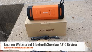 Archeer Waterproof Bluetooth Speaker A210 Review [upl. by Enylorac]