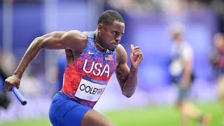 US mens 4x100m relay team disqualified  Paris Olympics 2024 [upl. by Hindu]