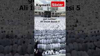 Hiçbir Şey Gizli Kalmaz Ali İmran Suresi 5 Ayeti Kerime shorts ayat [upl. by Siram]