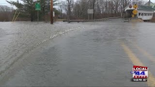 Flooding causes road closures evacuation in Northeast Kingdom [upl. by Verras480]