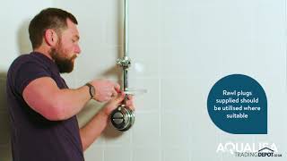 How To Install An Aqualisa Quartz Exposed Shower System [upl. by Boynton]