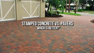 Stamped Concrete Houston vs Pavers Which is Better [upl. by Eimak852]