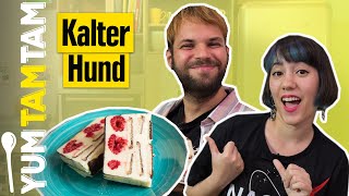 Kalter Hund mit weißer Schokolade I Kaltes KuchenRezept [upl. by Akkire]