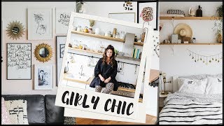 GIRLY CHIC HOMETOUR  INTERIORJUNKIE [upl. by Molloy951]