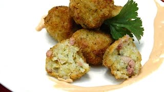 Bolitas de Arroz y Jamon or Rice and Ham Balls [upl. by Nivrek]