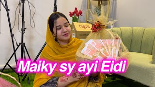 Mery maiky sy ayi Eidi  Sitara Yaseen new vlog [upl. by Alakcim]