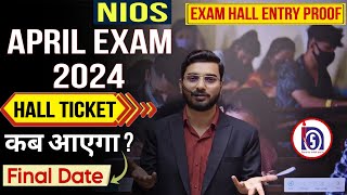 ⚠️ Alert Nios April Exam Hall Ticket Date  Nios Exam Centre and Documents for Entry in Exam Hall [upl. by Milburt507]