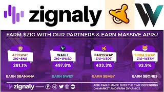 Providing Zignaly Liquidity  BabySwap amp Wault Finance babyswapbsc WaultFinance baby ZIG WEX [upl. by Kreg993]