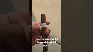 4 years aged Focaccia Sarda by AJ Fernandez rarecigars premiumcigars review cigarstyle cigar [upl. by Asimaj]