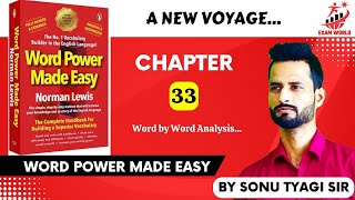 Chapter 33  Word Power Made Easy  Best for Vocabulary  Learn all ROOT WORDS  Sonu Tyagi Sir [upl. by Annawoj690]