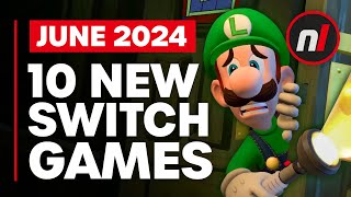 10 Exciting New Games Coming to Nintendo Switch  June 2024 [upl. by Oni]