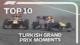 Top 10 Turkish Grand Prix Moments [upl. by Ydnak]