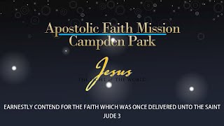 Apostolic Faith Mission Campden Park Live Stream Sunday Morning Service 3rd December 2023 [upl. by Aremus801]