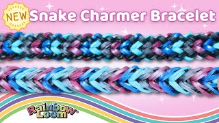 NEW Snake Charmer Bracelet Rainbow Loom Tutorial by Angelynn TutorialsByA™  Advanced Level Design [upl. by Reiss]