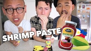 Trying Bagoong Filipino Shrimp Paste w Mikey Bustos amp Kennen Navarro [upl. by Helena]