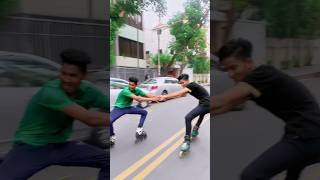 ki vaiya 😎🤟⛸️ stunt viralvideo rollerskating shortvideo shortsyoutube sharif skating ⛸️😱 [upl. by Aklim65]